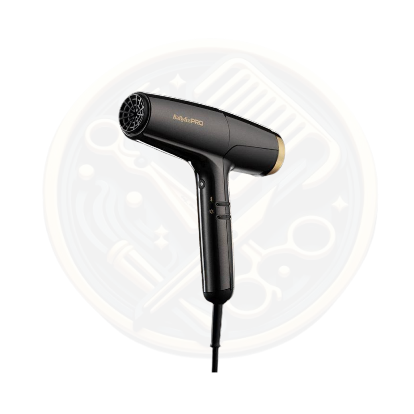 Find the BaByliss PRO Falco High Speed Dryer GREY GOLD Back available for sale and to buy from bestbarbersupplies.co.uk based in Whitechapel, East London, UK