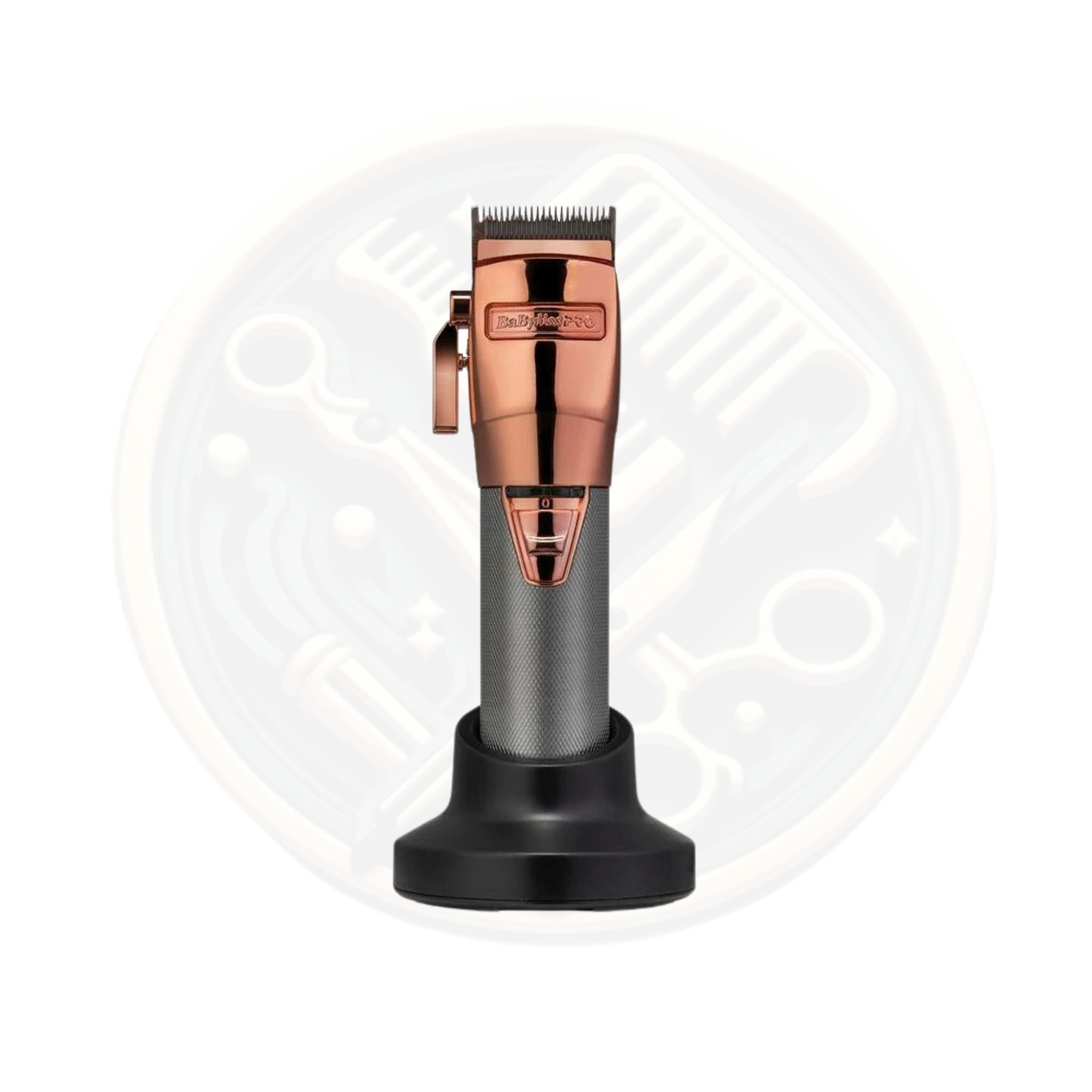 Find the BaByliss Pro Rose Gold Super Motor Cordless Clipper Front available for sale and to buy from bestbarbersupplies.co.uk based in Whitechapel, East London, UK