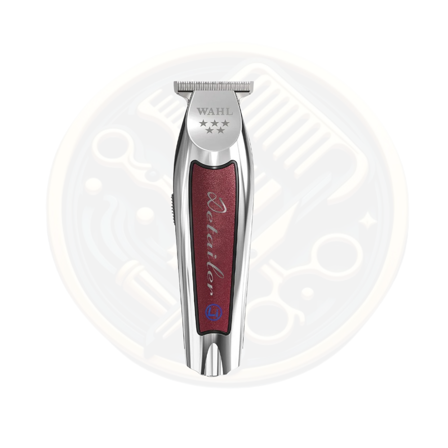 Find the WAHL 5* Cordless Detailer Silver & Red available for sale and to buy from bestbarbersupplies.co.uk based in Whitechapel, East London, UK