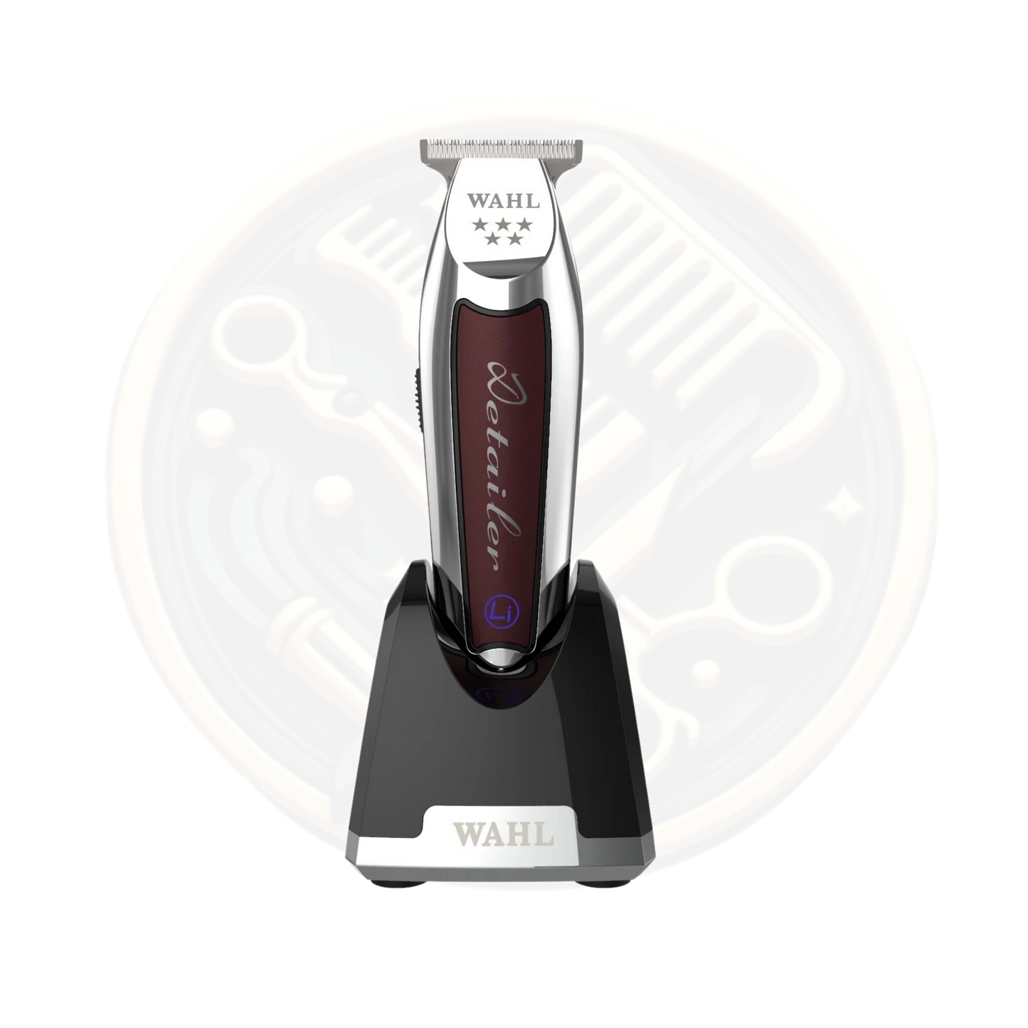 Find the WAHL 5* Cordless Detailer Silver & Red available for sale and to buy from bestbarbersupplies.co.uk based in Whitechapel, East London, UK