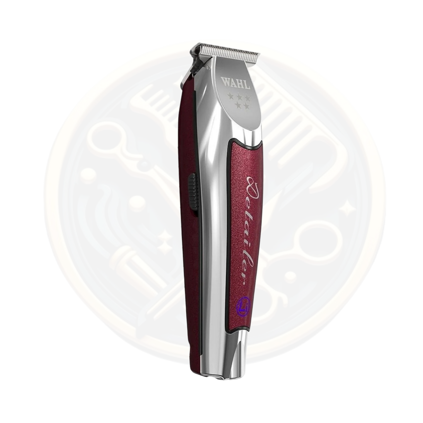 Find the WAHL 5* Cordless Detailer Silver & Red available for sale and to buy from bestbarbersupplies.co.uk based in Whitechapel, East London, UK