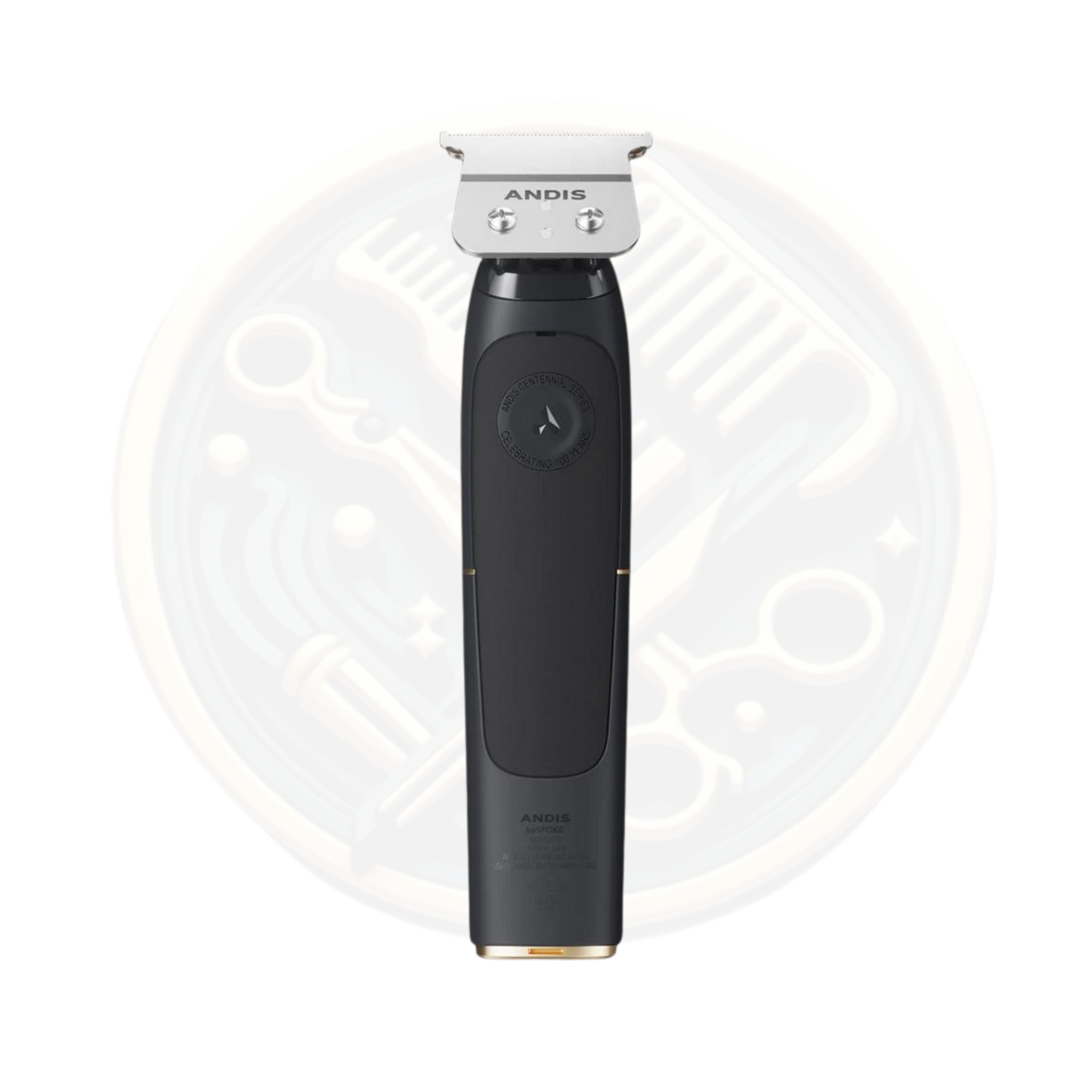 ANDIS beSPOKE Cordless Trimmer black back at bestbarbersupplies.co.uk
