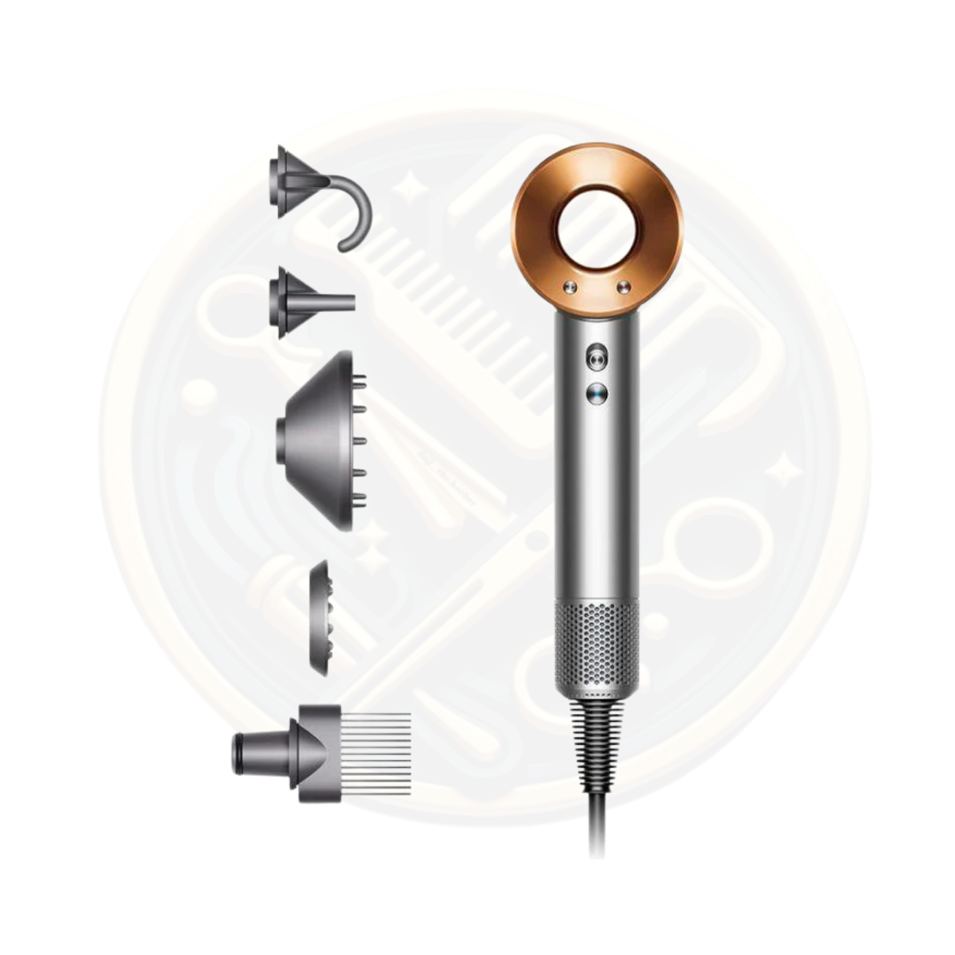 Find the Dyson Supersonic Hair Dryer Nickel & Copper available for sale and to buy from bestbarbersupplies.co.uk based in Whitechapel, East London, UK