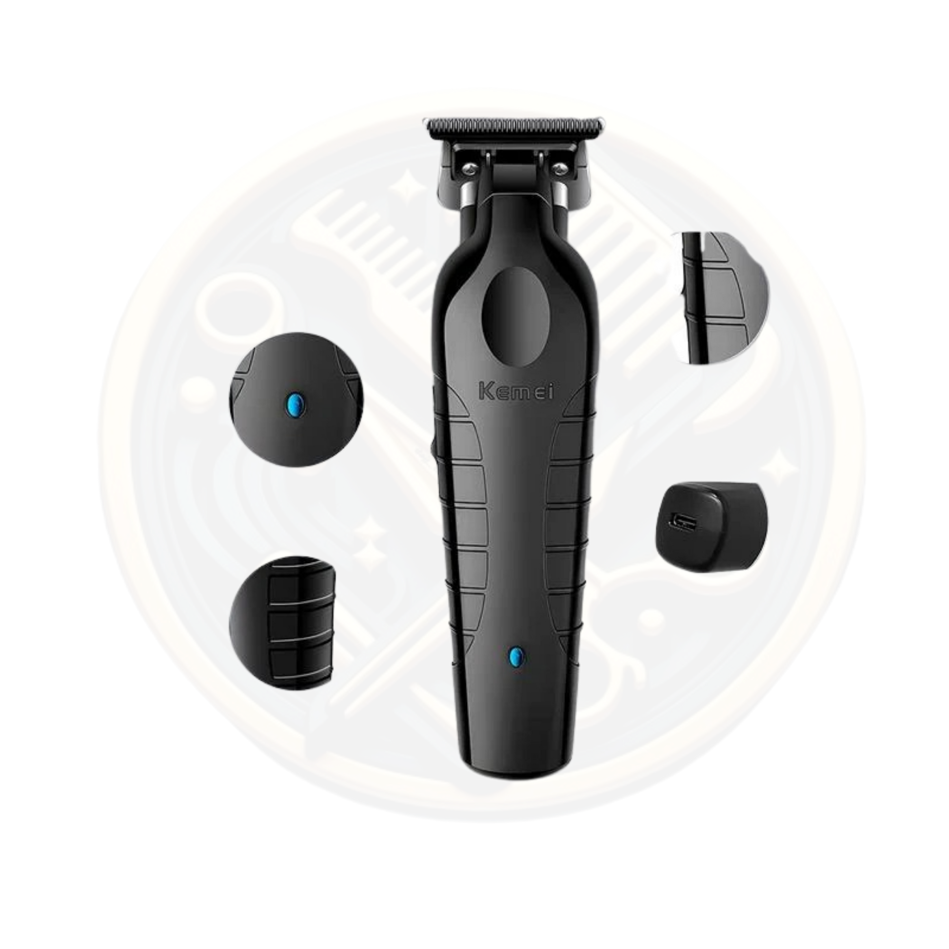 Find the Kemei 2299 Cordless Trimmer Black available for sale and to buy from bestbarbersupplies.co.uk based in Whitechapel, East London, UK