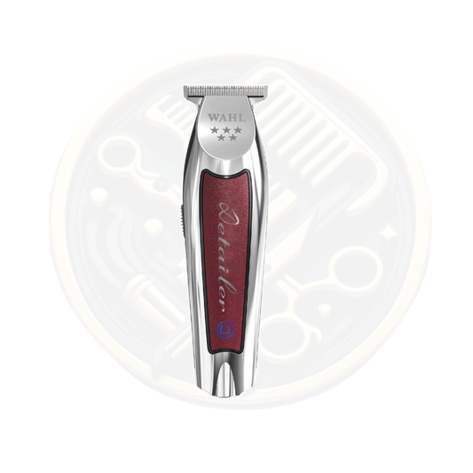 Find the WAHL 5* Cordless Detailer Silver & Red available for sale and to buy from bestbarbersupplies.co.uk based in Whitechapel, East London, UK