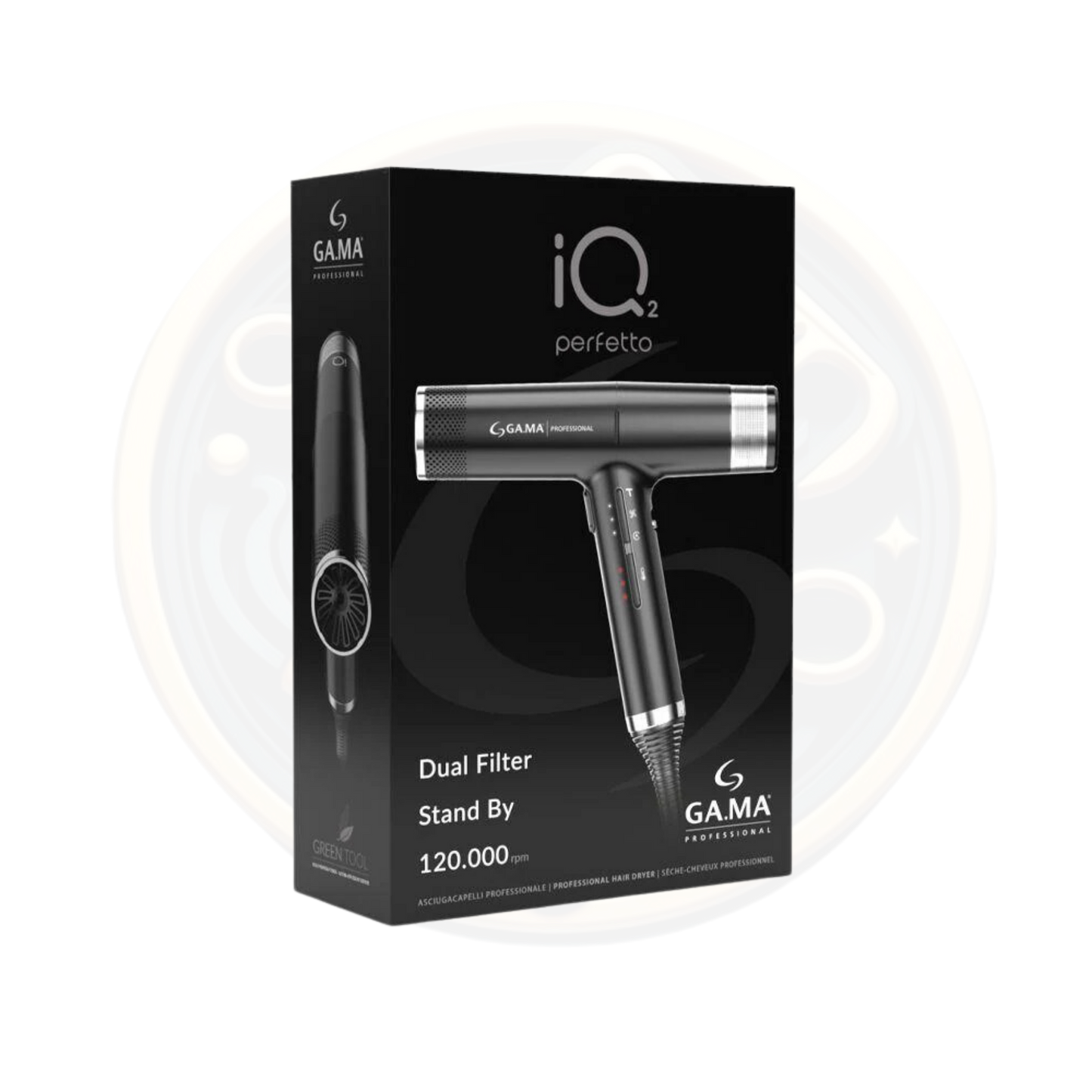Find the iQ2 Perfetto Smart Hairdryer by GA.MA Professional available for sale and to buy from bestbarbersupplies.co.uk based in Whitechapel, East London, UK