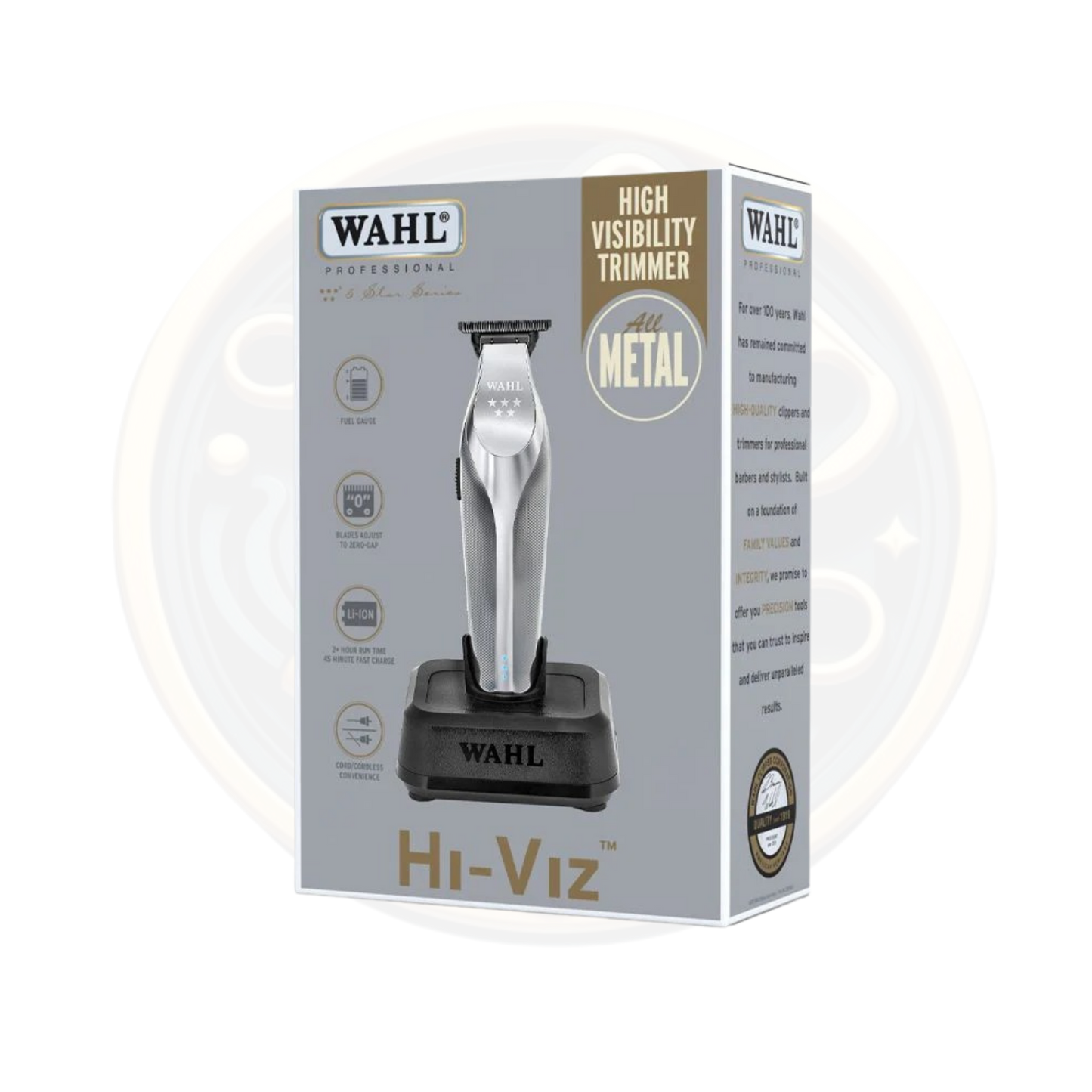 WAHL Hi Viz Cordless Trimmer [SILVER]